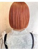 オレンジヘアカラー