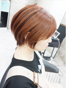 ヘアテリア リュウ 大塚(hair teria ryu)の写真/【ショートヘア×カラー】美シルエットのショート/ミニボブならお任せ★カラーも映えるデザインに【大塚】