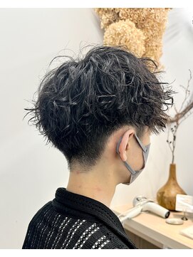 サロンドジョー(salon de joe) ツイストスパイラルパーマメンズマッシュ波巻きパーマ 奥東巧真