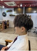前下りマッシュ(パーマ風セット)