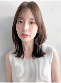 外ハネボブデジタルパーマレイヤーカットチェリーブラウン