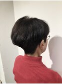 艶髪ベリーショート/髪質改善/艶カラー/小顔カット/30代/40代