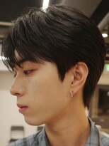 アンサー 渋谷(ANSWER)&nbsp;センターパートフェザーパーマ毛流れニュアンス縮毛矯正