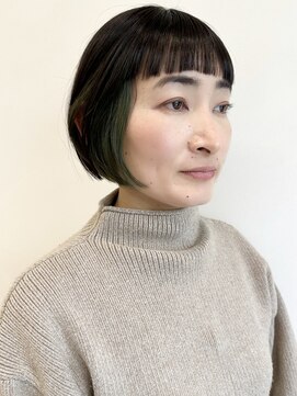 セイドット リー(Say. Ree) say.ボブミニボブくびれボブレイヤーボブコーラルオレンジ暖色