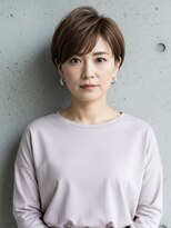 *ショートボブ/ショートヘア/脱白髪染め/白髪ぼかし/髪質改善