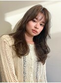 20代大人美人美髪艶髪透明感ダークチョコレートブラウンレイヤー
