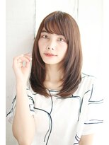 ティエル 町田店(tiel)&nbsp;【町田】大人ロングレイヤーカット　モカベージュ