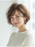 40代50代60代柔らかベージュショート