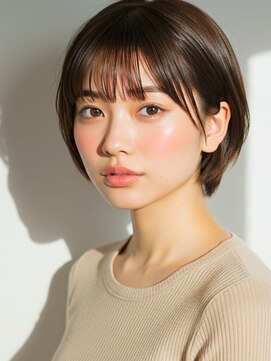 コトナ 越谷店 ショートボブ髪型20代30代40代50代前髪あり前髪なし面長丸顔越谷
