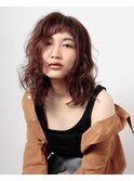 ミディアムパーマスタイル