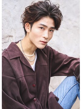 カライングドゥ(ing deux) スーツ短髪ツーブロック束感モテる黒髪シークレットパーマ流行