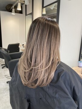 ラフ 難波店(LAFF) #黒髪#ボブルフ#ネビージュ#小顔#ワンレン