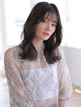 アグ ヘアー ララ 青森イオン前店(Agu hair lala) 《Agu hair》暗髪大人なワンホンロング