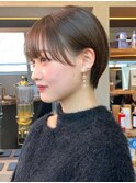 ◇丸みくびれショート 顔周りカット 美髪矯正 表参道