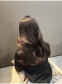 ブラウンベージュ × 色気レイヤー