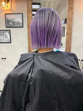 サニー 渋谷(SUNNY) バレイヤージュ、ハイライト、レイヤーロング、グレーベージュ