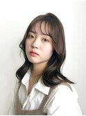 韓国レイヤー × シースルーバング × プリカール