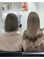 セディアル 心斎橋(SEDEAL)&nbsp;アッシュベージュ×シールエクステ90枚