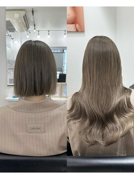 セディアル 心斎橋(SEDEAL) アッシュベージュ×シールエクステ90枚