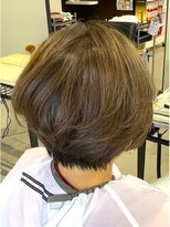 パッションフォーへアー 西原店(Passion for hair)&nbsp;大人ふんわりショートボブ×白髪染め@30代@40代@50代