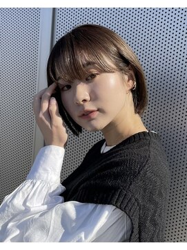オリジン サロン(THE ORIGIN'S SALON) ぱっつんボブ×ナチュラルカラー