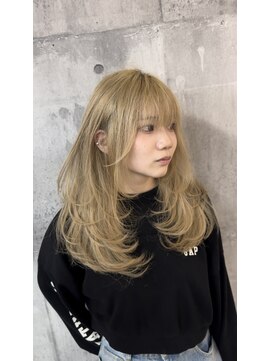 メゾン 心斎橋店(Maison) 心斎橋/ブリーチ/ハイトーン/ダブルカラー/ミルクティーベージュ