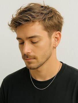 アンドヘアサロン(AND hair salon) ワインバーのイケメン/刈り上げショート/ニュアンスデザイン