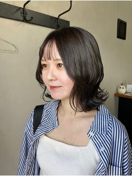 カンナカンナ 三佐店(cannaCANNA) *切りっぱなし×外ハネボブ×アッシュグレー*