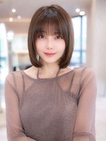 20代30代かわいい/顔まわりレイヤー/前髪/アンブレラカラー
