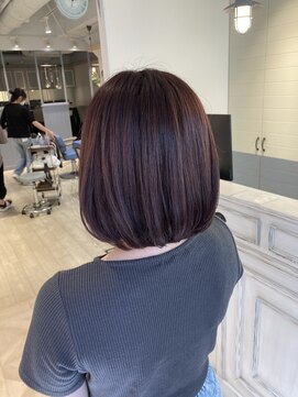 シェノン 赤羽店(CHAINON) イルミナカラーで暖色系ピンクブラウン髪質改善トリートメント