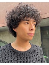 海外風ハードパーママッシュパーマくるくるパーマプードルパーマ