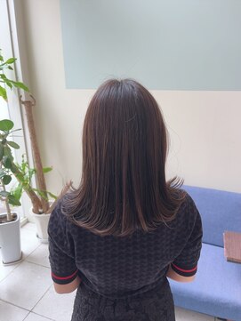 マテカ ヘアー(mateca hair) ロング×切りっぱなし