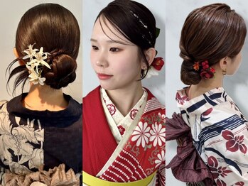 ソリン(Solin')の写真/【早朝受付OK♪】浴衣/振袖/訪問着/結婚式など、大切な日の着付けはベテランスタッフにお任せください！