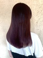 プリモ ココ 鍋島店(Primo coco.)&nbsp;髪質改善 縮毛矯正 レッドブラウン チェリーレッド ストレート