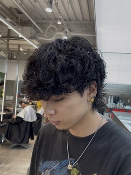 フィフスパーク(fifth PARK) 渋谷シャドウパーマ波巻きスパイラル束感fifth色気メンズカット