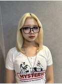抜きっぱなしブロンド　ブリーチ　イルミナカラー