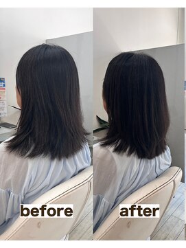 シゲ 自由が丘店(SHIGE) 乾かすだけでまとまる地毛風髪質改善ストレート40代50代縮毛矯正