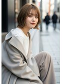忙しい朝も◎20代30代大人気ショートボブ透明感カラー越谷