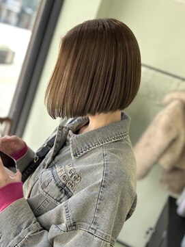 エスト 小倉(est) タッセルボブ/ベージュカラー/ハイライト/髪質改善/ブリーチ