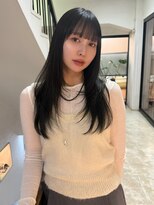 アクシス 栄店(`AXIS)&nbsp;馬渕ワンホンレイヤー/ミルクティーブロンド/ダークブルー/栄