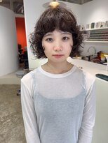 フィット ヒュー 千葉(fit hue) ミルクティーブロンド/ダークブルー/デジタルパーマ/千葉駅