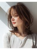 ミディアムレイヤー×白髪ぼかしカラー30代40代50代60代