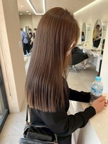 オズ 郡山桑野店(OZ) 黒髪ボブルフネビージュ小顔ワンレン