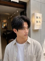 ワワ ヘアサロン 高円寺店(WAWA HAIR SALON) ニュアンスパーマで作る大人のセンターパート