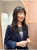 ラフな質感のニュアンスロング