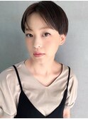 #刈り上げマッシュショート#センターパート