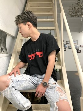 アン シュシュ(un chouchou) メンズのハイトーンスタイル