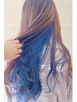 ユーフォリア 新宿通り(Euphoria)&nbsp;【euphoria】ディープブルー＊おしゃれインナーカラー