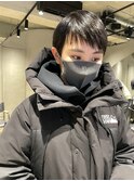 bibito 前髪アシンメトリー　大人の黒髪ベリーショート　原宿