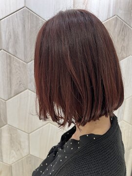 ビューティドレッセヤマノ 池袋パルコ(Beauty Dresse YAMANO) 【ボブ】明るめレッドボブ